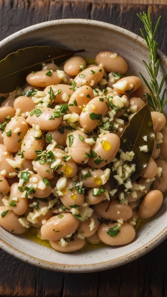 Creamy Butter Beans with Garlic & Herbs