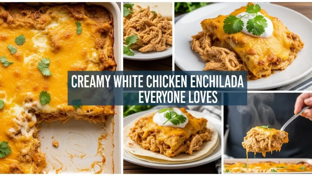 Creamy White Chicken Enchilada Casserole Everyone Loves Recipe