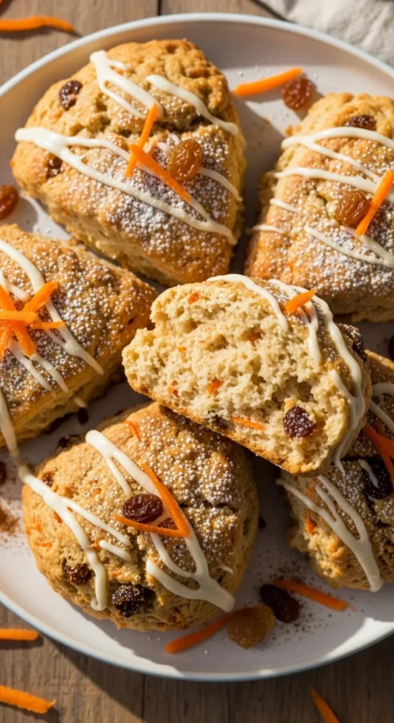 Easy Carrot Cake Mix Scones for Lazy Baking Days