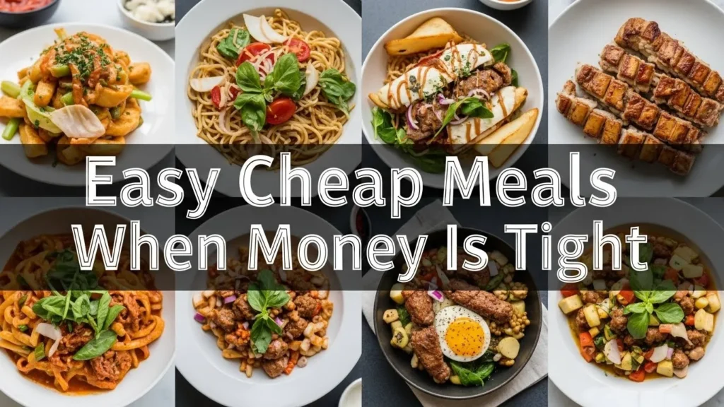 Easy Cheap Meals When Money Is Tight