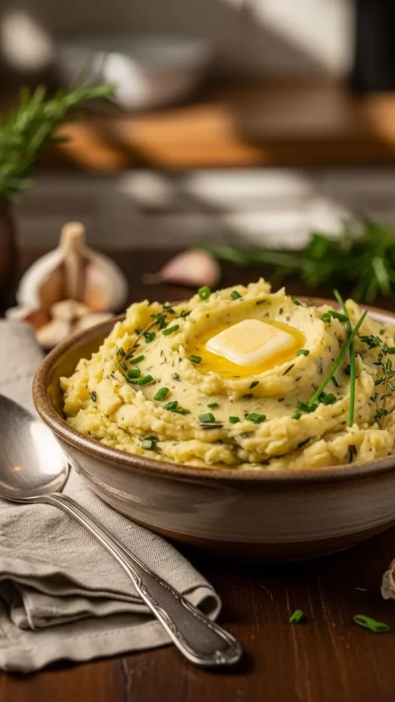 Garlic Herb Mashed Potatoes
