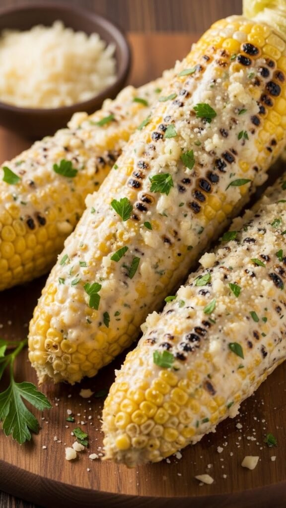 Garlic Parmesan Corn on the Cob