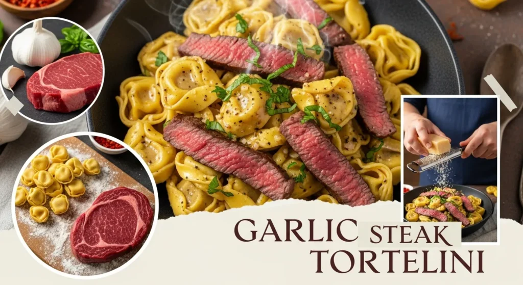 Garlic Steak Tortellini Recipe