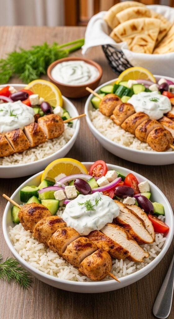 Greek Chicken Bowls