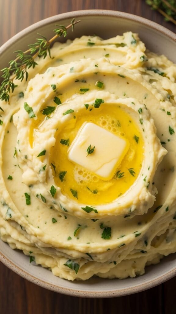 Herb-Butter Creamy Mashed Potatoes