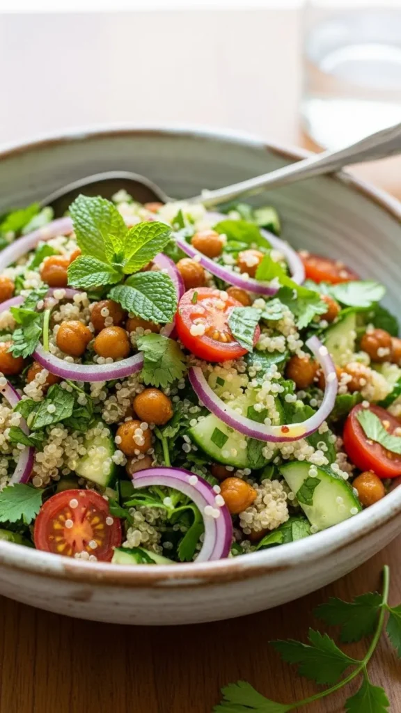 Herby Quinoa Salad with Chickpeas