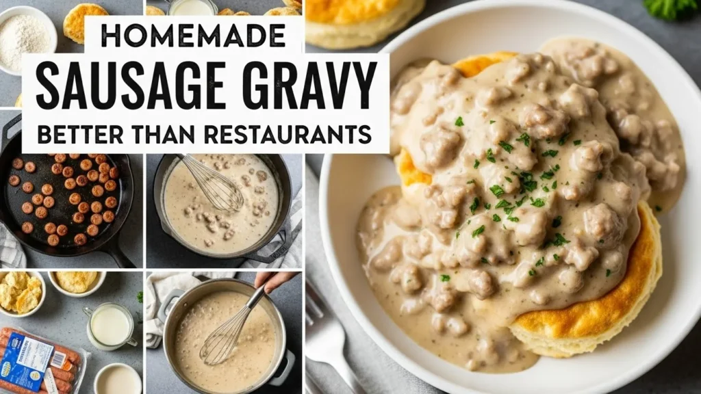 Homemade Sausage Gravy Better Than Restaurants Recipe
