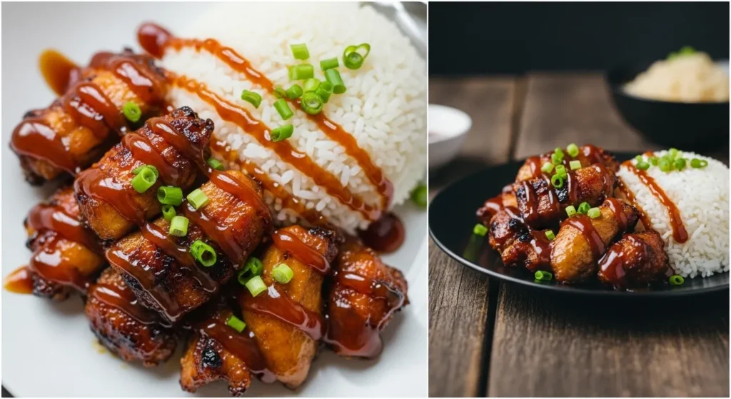 Honey BBQ Chicken Rice Recipe