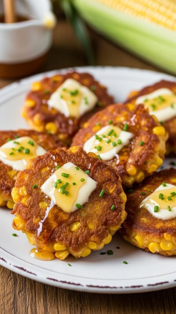 Honey Butter Corn Fritters