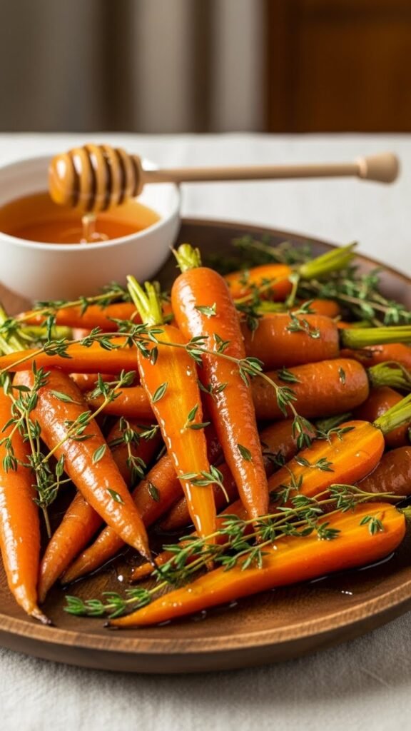 Honey-Glazed Carrots with a Thyme Twist