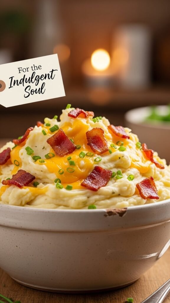 Loaded Bacon and Cheddar Mashed Potatoes for the Indulgent Soul