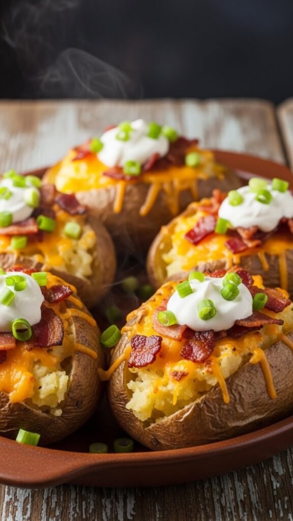 Loaded Twice-Baked Potatoes