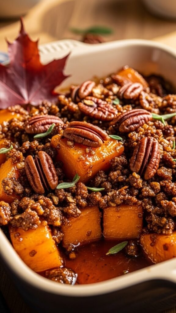 Maple Pecan Yams That Crunch Like Autumn Dreams