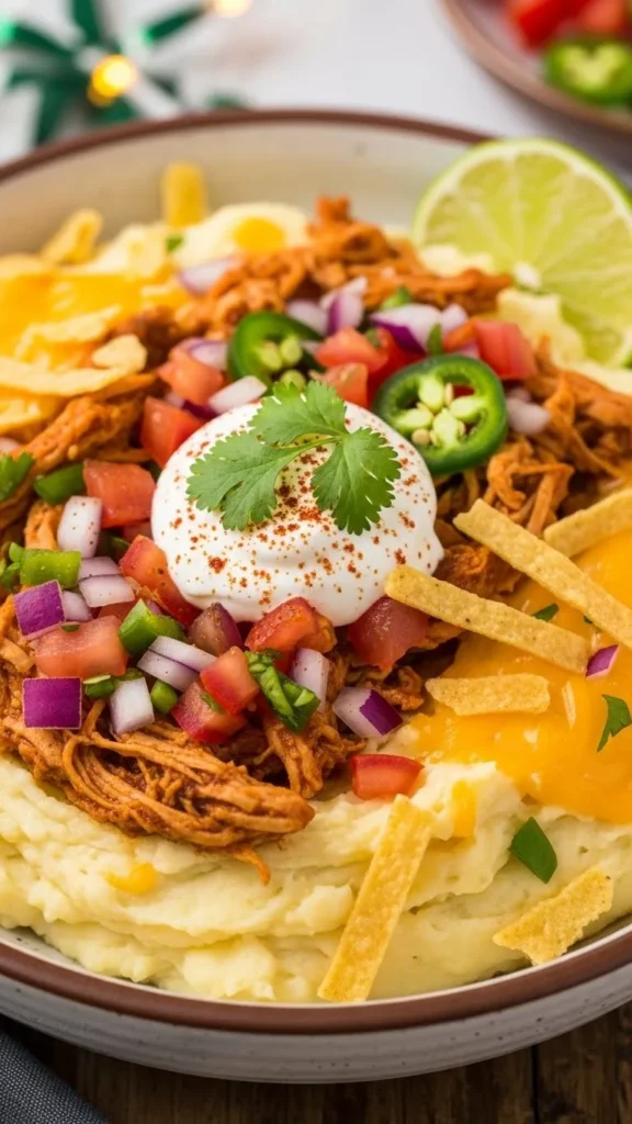 Mexican Fiesta Loaded Mashed Potatoes