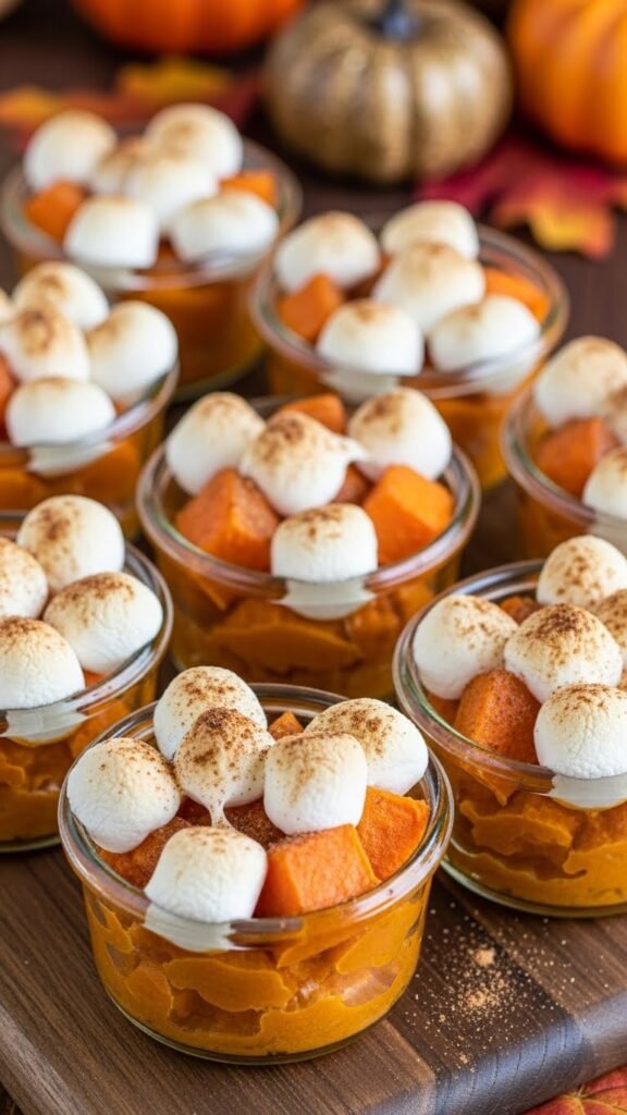 Mini Sweet Potato Casseroles in Cups