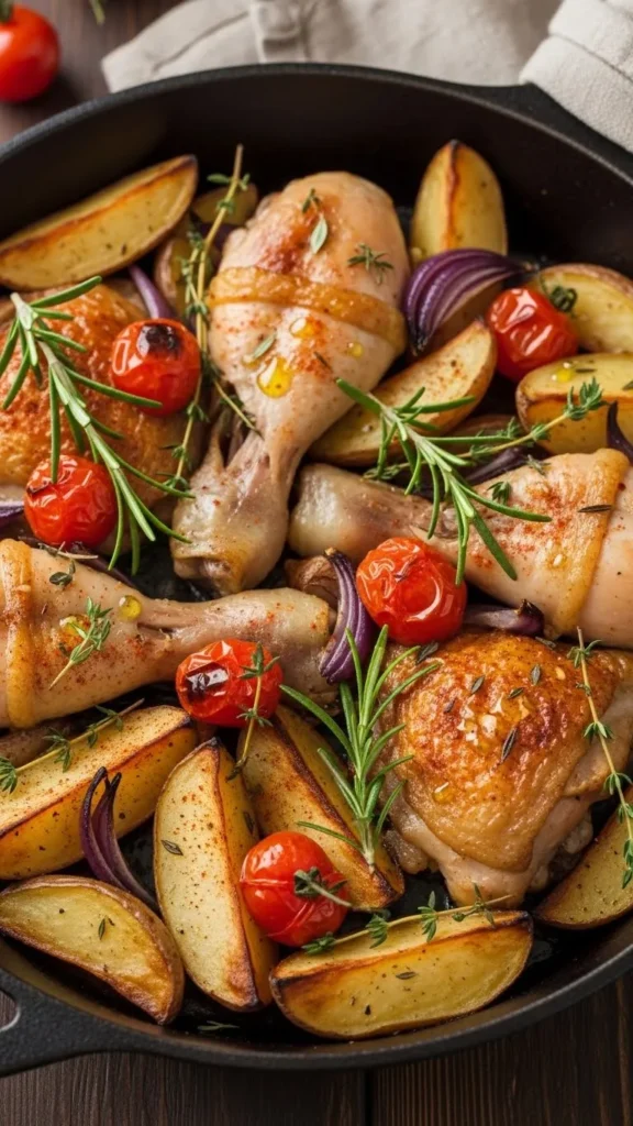 One-Pan Chicken and Potato Bake