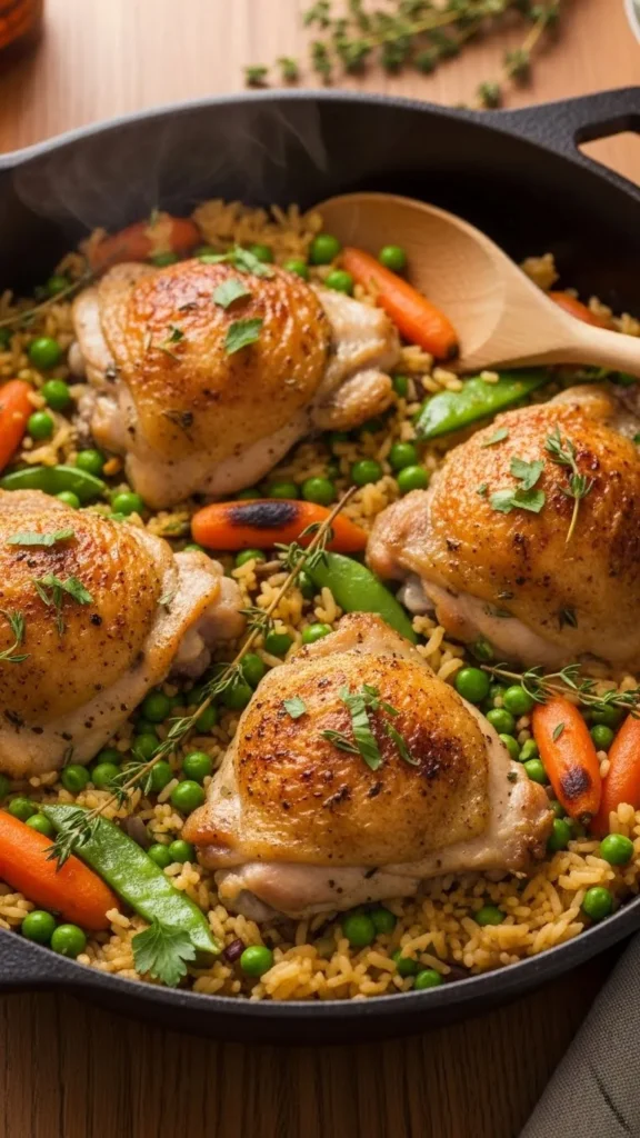 One-Pan Chicken and Rice Delight