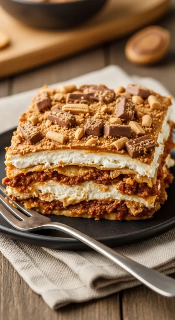 Peanut Butter Lasagna Dessert That Goes Viral