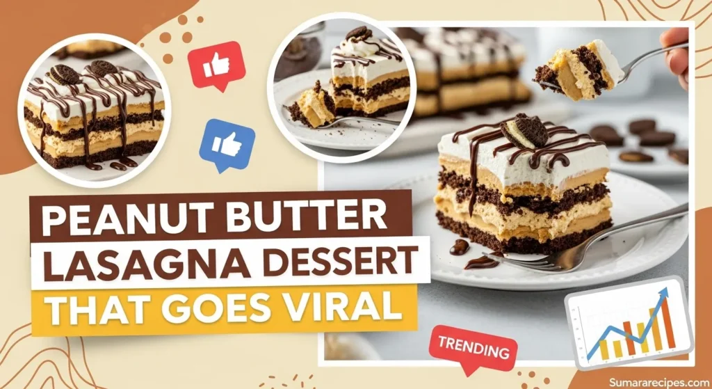 Peanut Butter Lasagna Dessert That Goes Viral