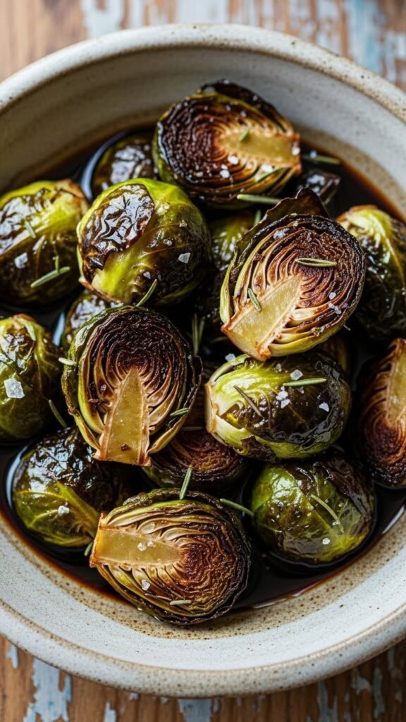 Roasted Brussels Sprouts with Balsamic Glaze