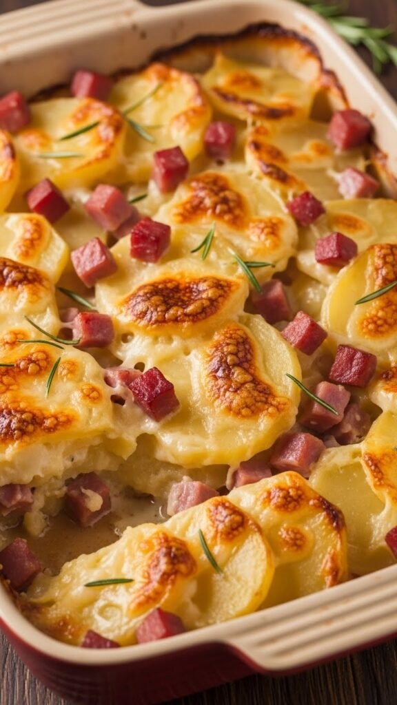 Scalloped Potatoes with Ham