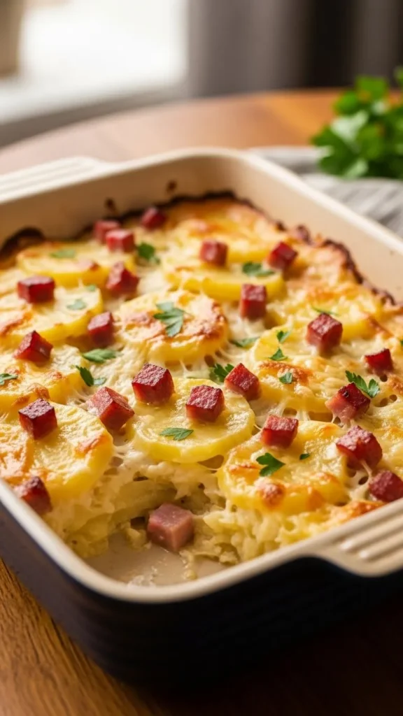 Scalloped Potatoes with Ham Casserole
