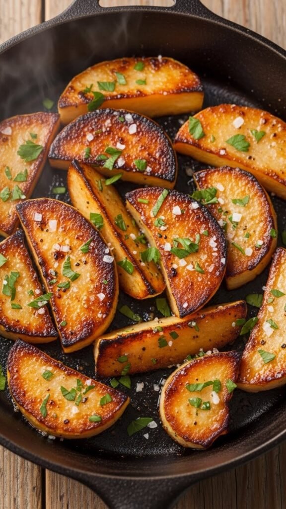 Skillet-Fried Buttered Yams (Crispy Edges!)