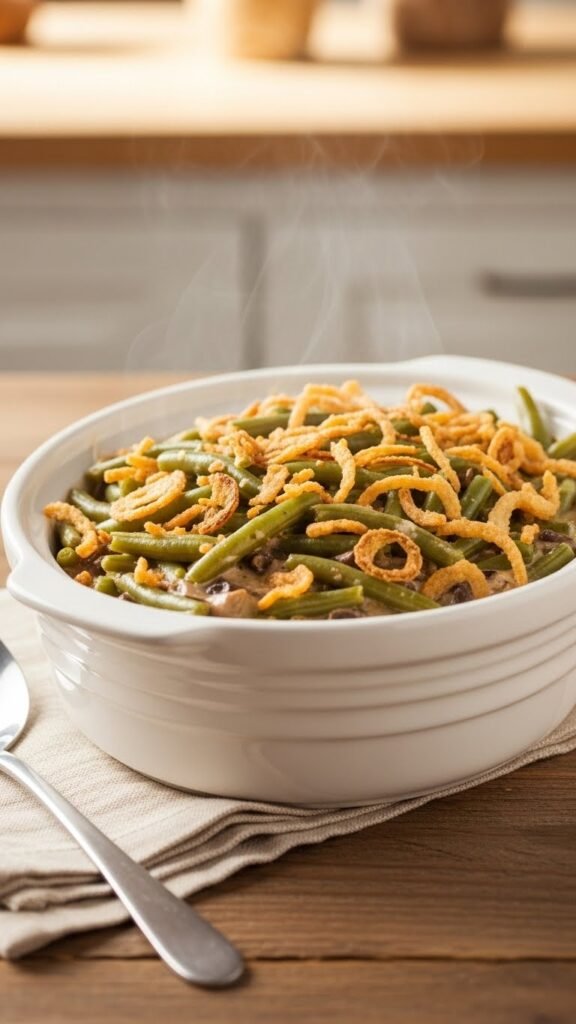 Slow Cooker Green Bean Casserole for Set-It-and-Forget-It Ease
