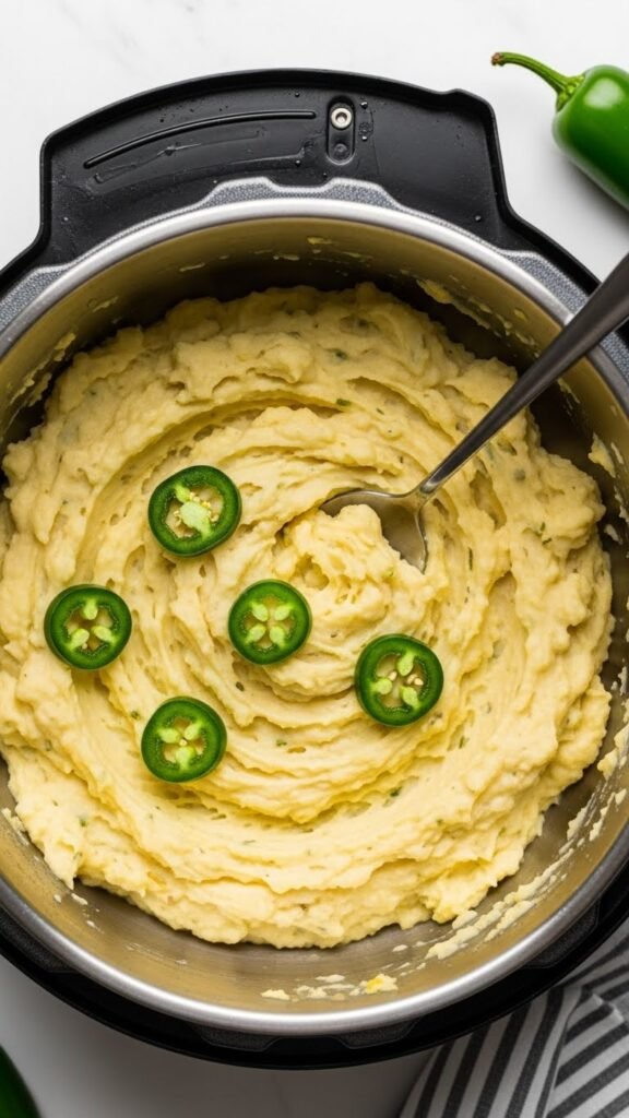 Spicy Jalapeño Instant Pot Mashed Potatoes