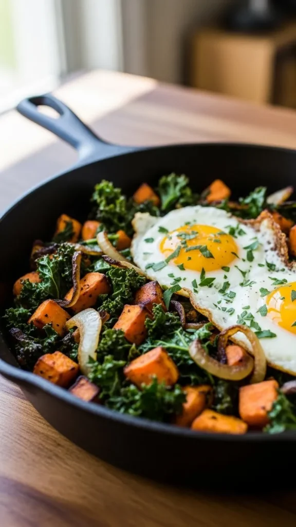 Sweet Potato and Kale Hash