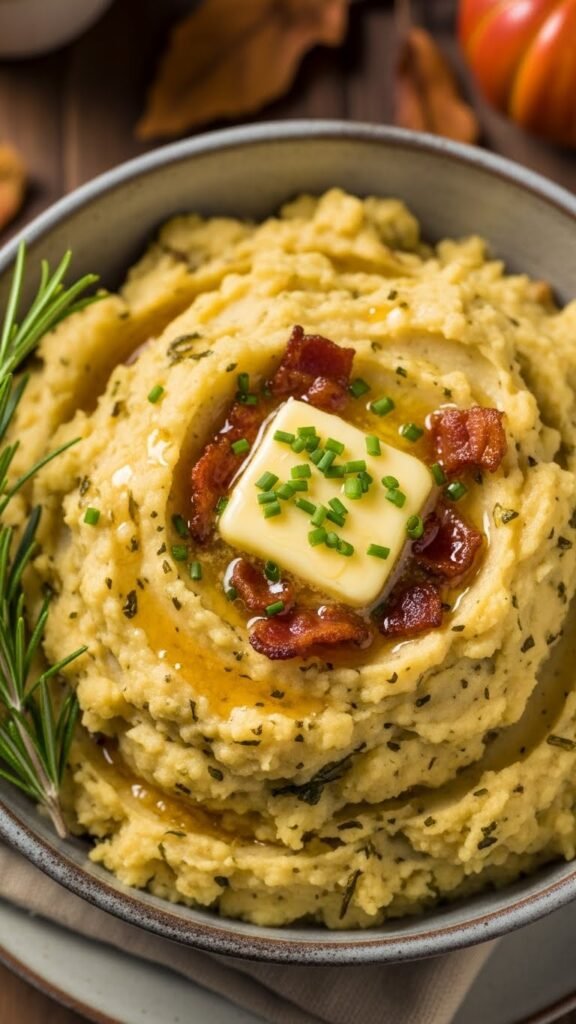 Sweet and Savory Maple Mashed Potatoes