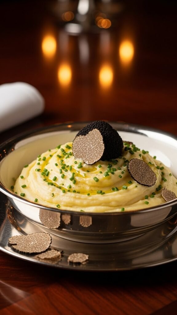 Truffle Garlic Mashed Potatoes for Fancy Feels