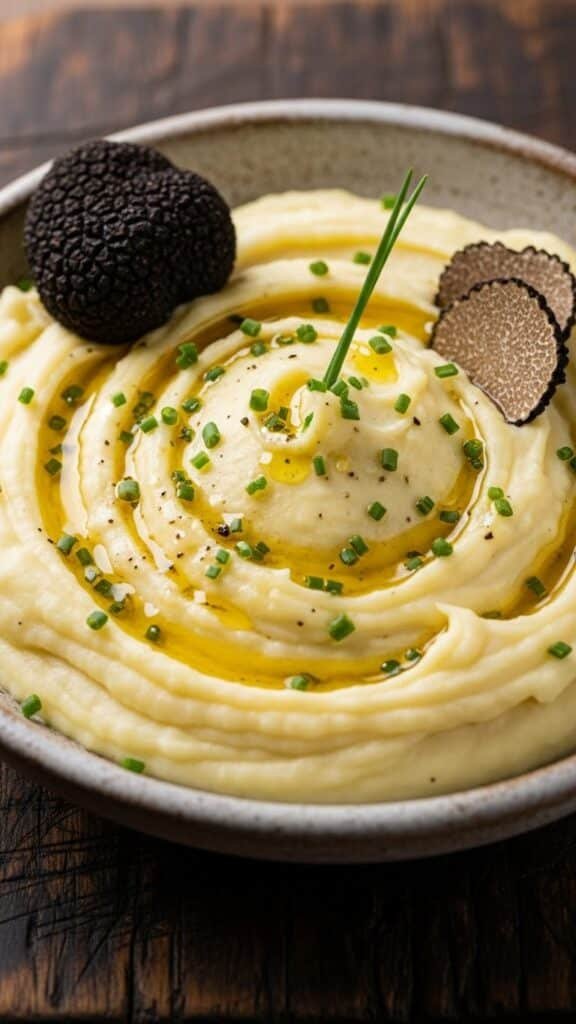 Truffle Oil Creamy Mashed Potatoes