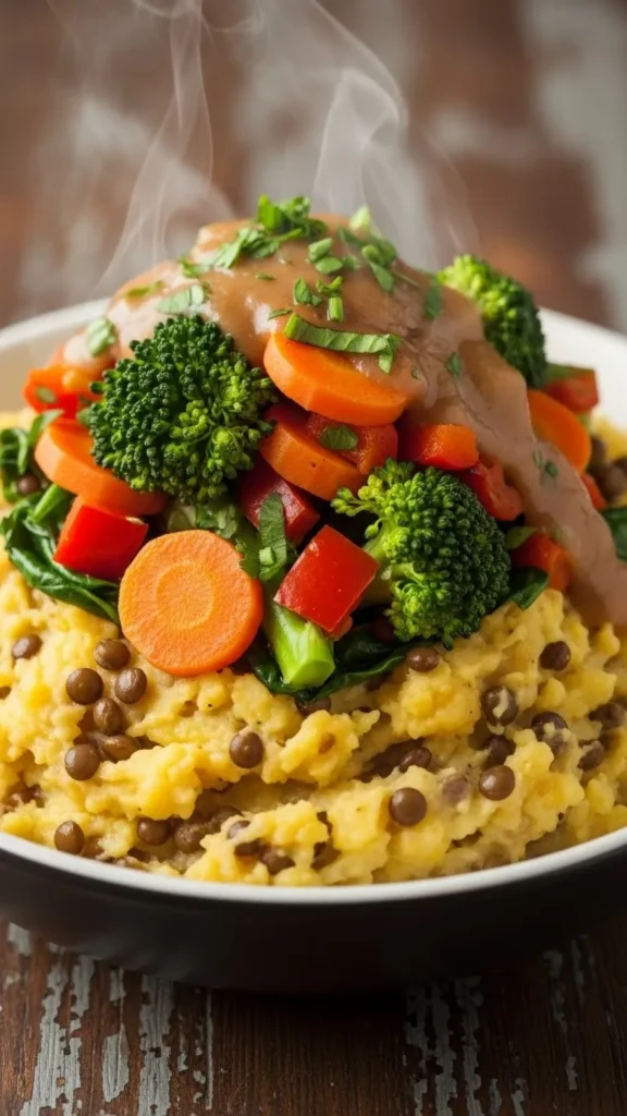Veggie-Packed Lentil Loaded Mash