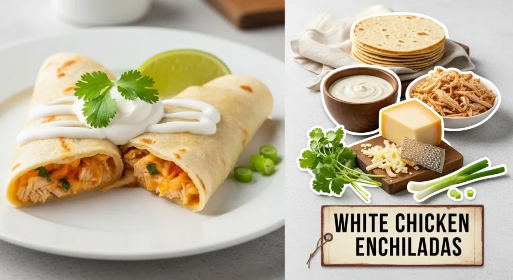 White Chicken Enchiladas Recipe
