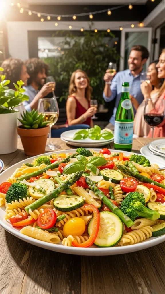 Zesty Pasta Primavera Party