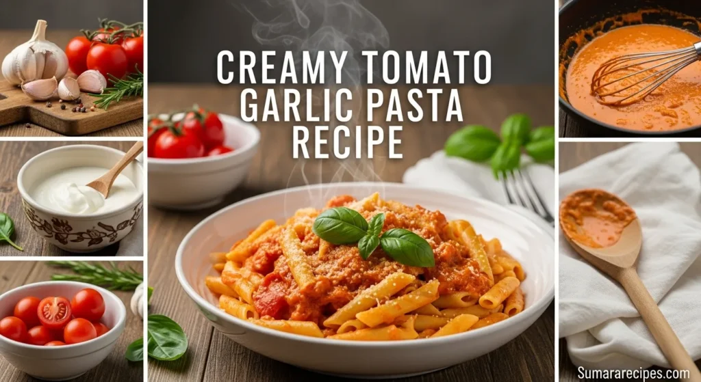Creamy Tomato Garlic Pasta Recipe