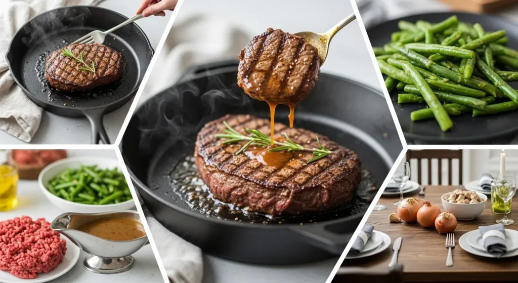 Hamburger Steak with Gravy Recipe