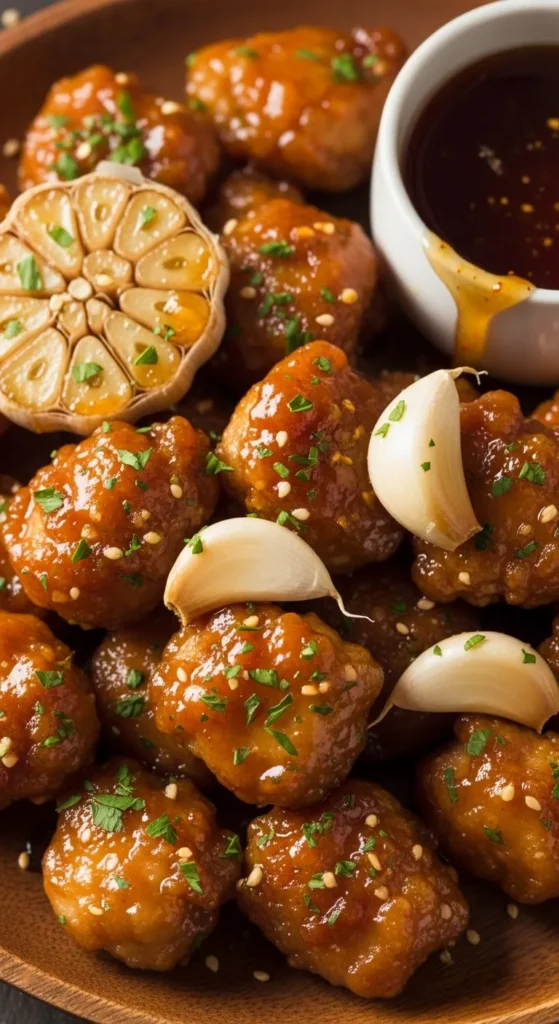 Honey Garlic Chicken Bites Recipe