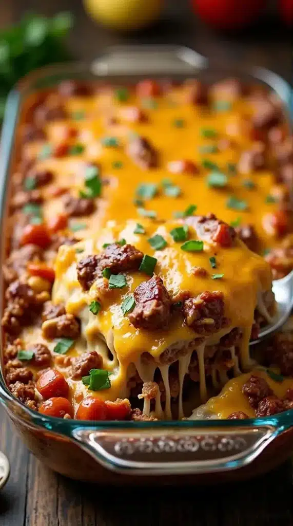 Low Carb Philly Cheesesteak Casserole