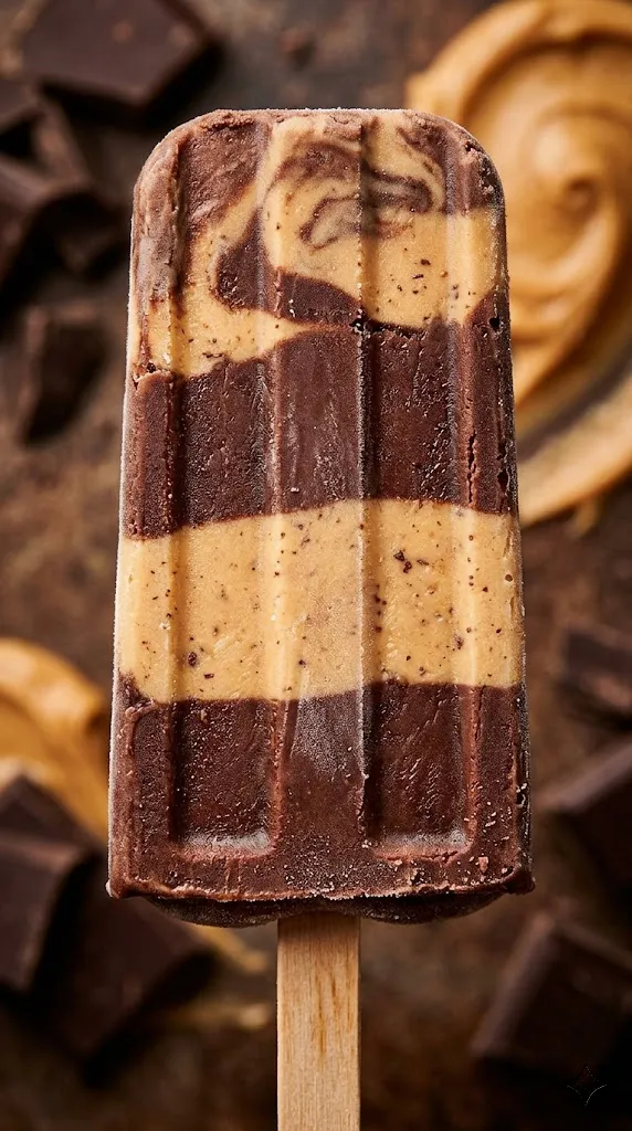 Chocolate Peanut Butter Swirl Pop