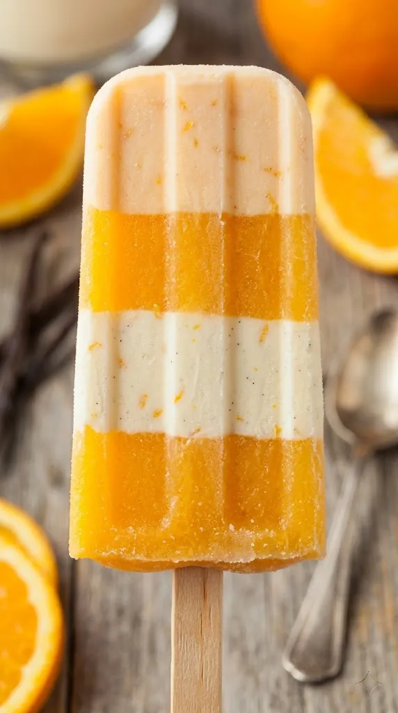Orange Creamsicle Pops