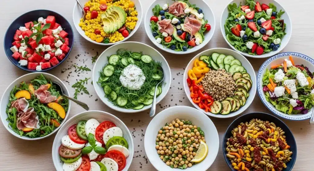 9 Vibrant Summer Salads Packed with Seasonal Produce