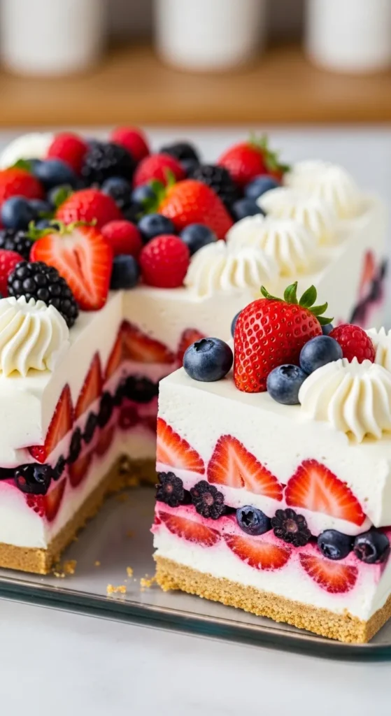 Berry Icebox Cake