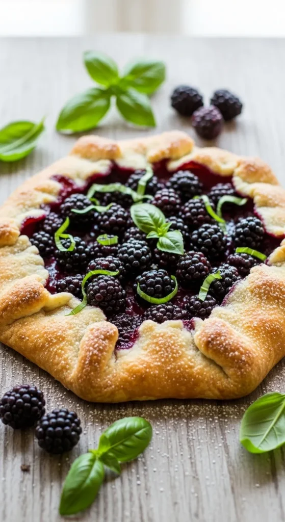 Blackberry & Basil Smash Galette