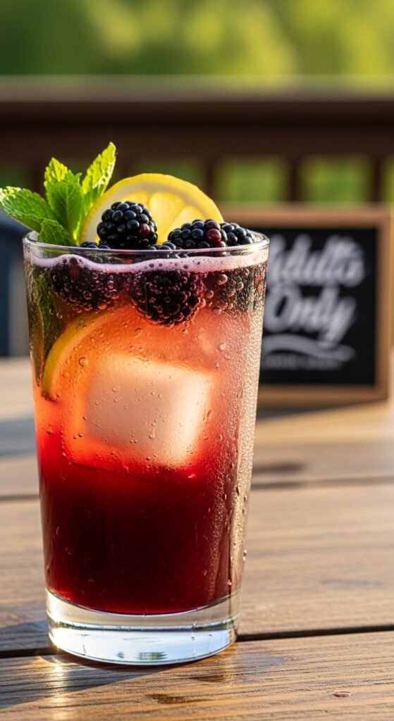 Blackberry Bourbon Lemonade (The Adults Only Version)