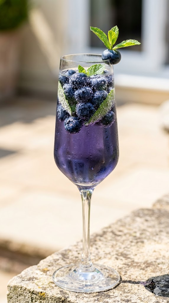 Blueberry-Elderflower Spritz