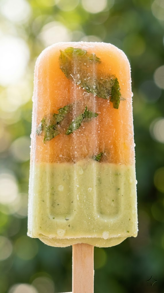 Bourbon Peach Iced Tea Pops