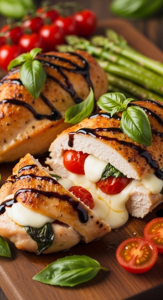 Caprese Stuffed Chicken Breasts