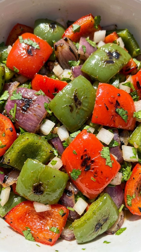 Charred Bell Pepper and Onion Salsa